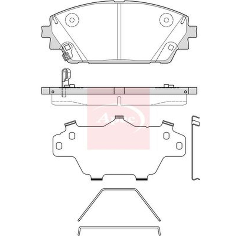 Apec Front Brake Pad Set fits Mazda 3 2018-2021 1.5 1.8 2.0