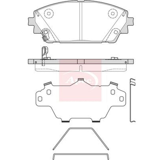 Apec Front Brake Pad Set fits Mazda 3 2018-2021 1.5 1.8 2.0