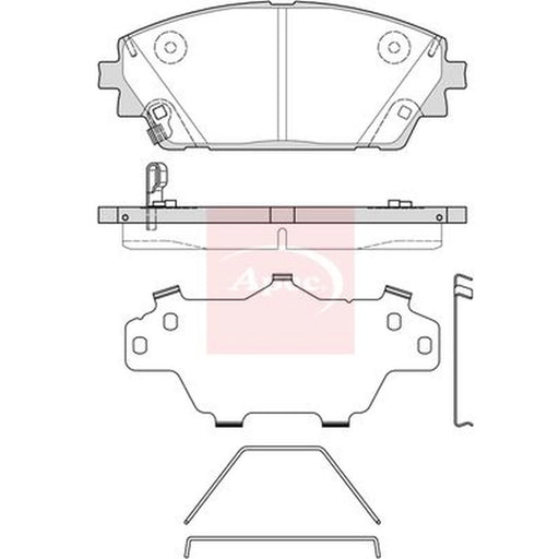 Apec Front Brake Pad Set PAD2356