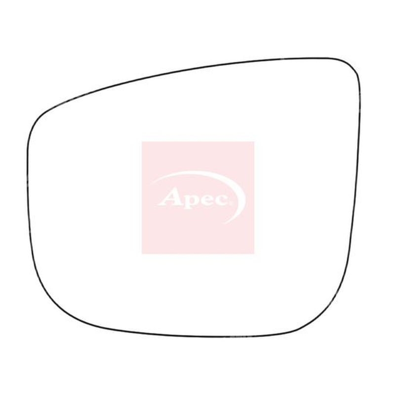 Apec Exterior Wing Mirror Glass Left fits Citroën Berlingo 2018-2019 1.2 1.5