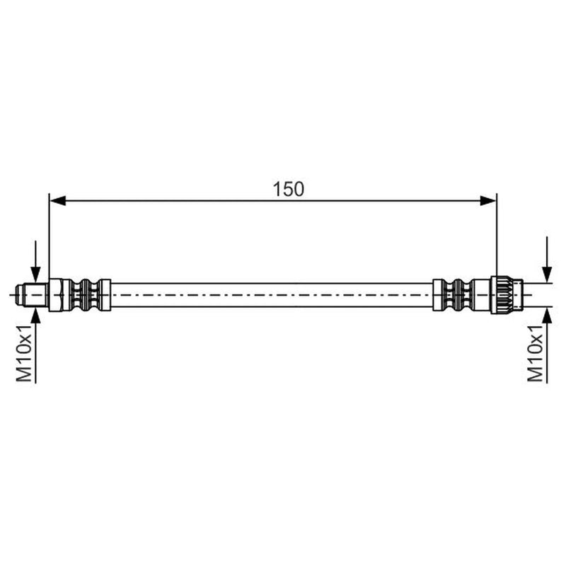 Bosch Brake Hydraulic Hose Line outer 1 987 476 709