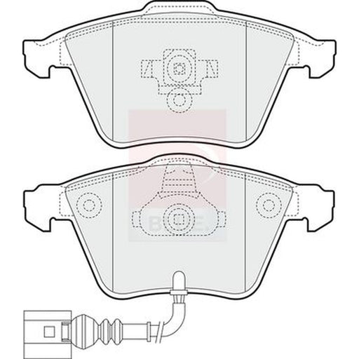 Apec Front Brake Pad Set fits Audi A3 2003-2009 3.2