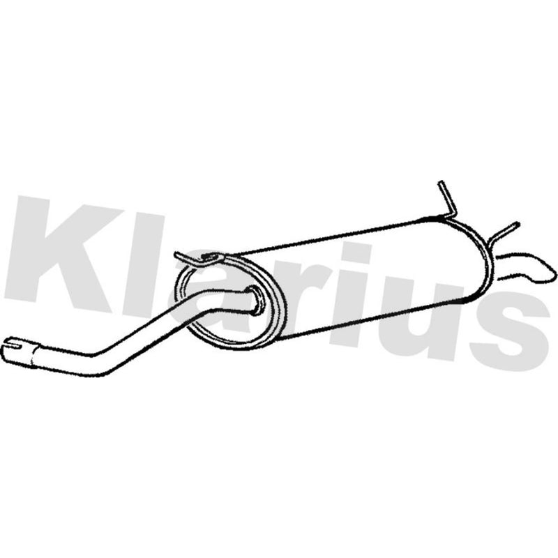 Klarius Box With Tail Pipe Rear fits Renault Megane I 1996-2003