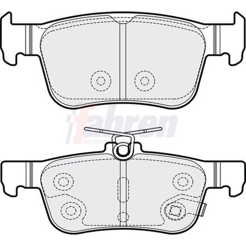 Fahren Rear Brake Pad Set FBP3740