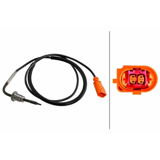 Hella Exhaust Gas Temperature Sensor after soot particulate filt fits VW Touareg