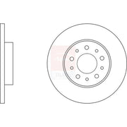 Apec 2 x Solid Rear Brake Discs SDK6796-x2