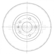 Borg & Beck 2 x Front Brake Discs BBD5411-x2