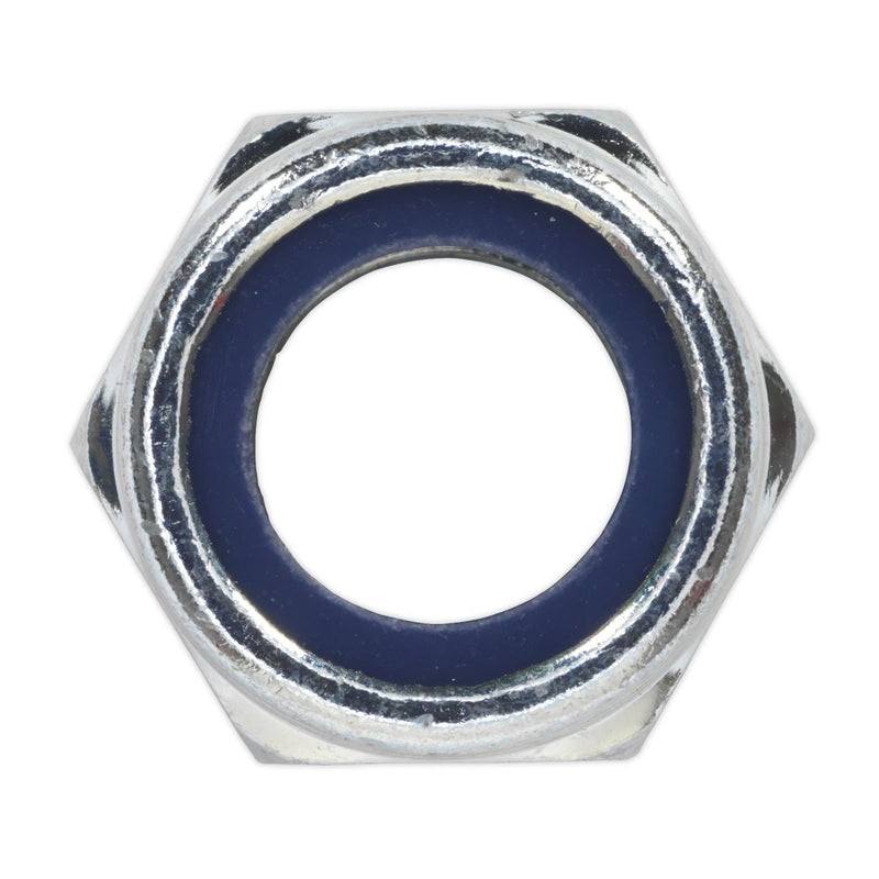 Sealey Nylon Locknut M16 Zinc Pack of 25 NLN16 Sealey - Dynamic Drive