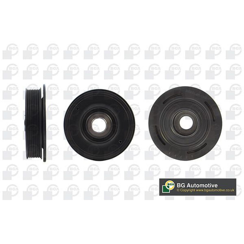 BGA Crank Shaft Belt Pulley fits Opel Movano A 2000-2001 2.2 2.5