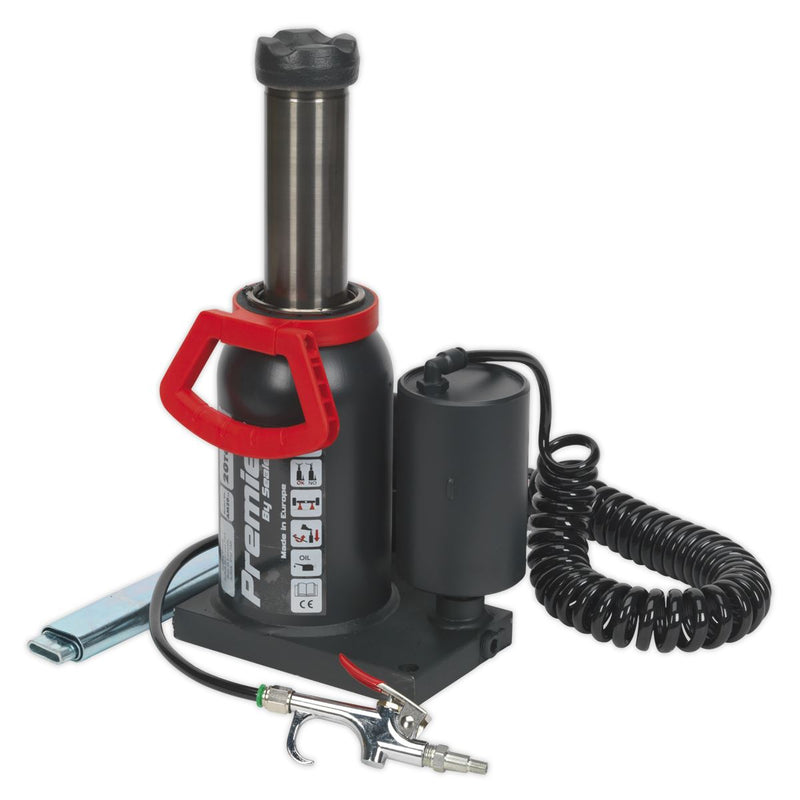 Sealey Bottle Jack 20 Tonne Manual/Air Hydraulic AM20 Sealey - Dynamic Drive