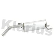 Klarius Box With Tail Pipe Rear fits Opel Adam 2012-2019 1.4