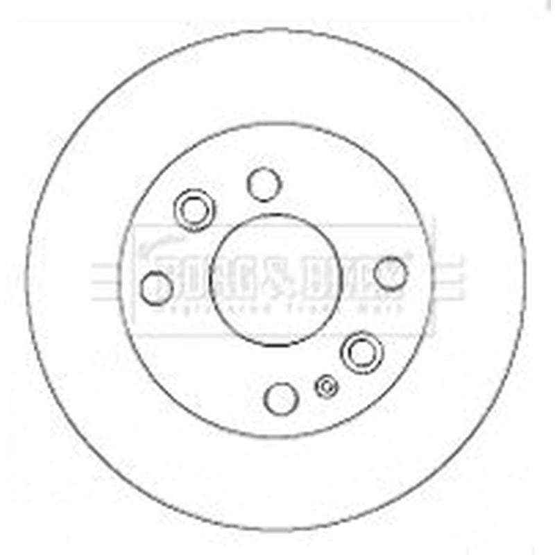 Borg & Beck Front Brake Vented Discs & Pads fits Kia Rio I 2000-2005 1.3 1.5