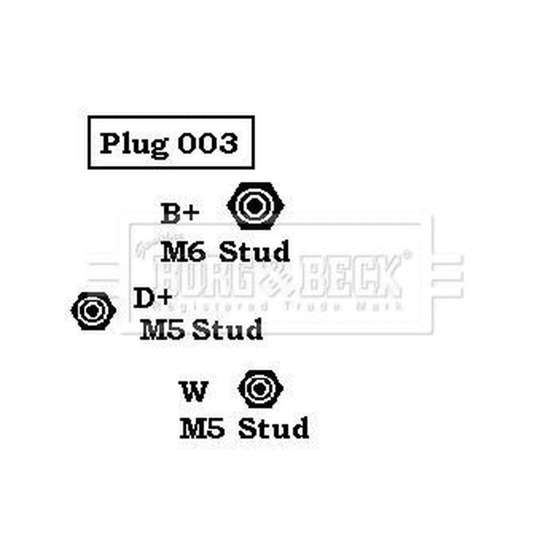 Borg & Beck Car Alternator 12V fits Nissan Primera 1990-1996 1.6