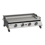 Dellonda 4 Burner Stainless Steel Portable Gas Plancha with Warming Rack 10kW Dellonda - Dynamic Drive