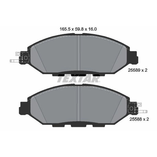 Textar Front Brake Pad Set 2558903