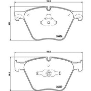 Mintex Front Brake Pad Set fits BMW 5 Gran Turismo 2009-2017
