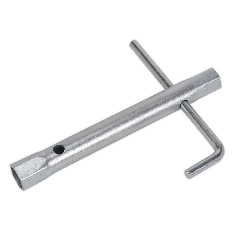 Sealey Double End Long Reach Spark Plug Box Spanner 14/16mm with L-Bar MS160 Sealey - Dynamic Drive