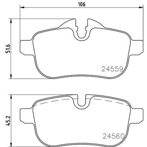 Mintex Front & Rear Pads fits BMW Z4 Roadster 2009-2016