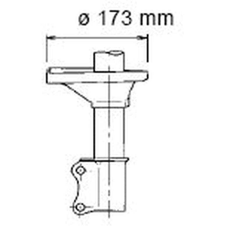 KYB Shock Absorber Damper Strut Rear Right fits Hyundai Accent 1994-2000 1.3 1.5