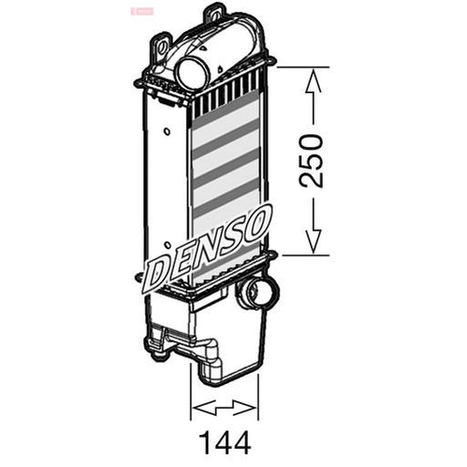 Denso Intercooler (Charge Air Cooler) fits Toyota Auris 2012-2018 1.4