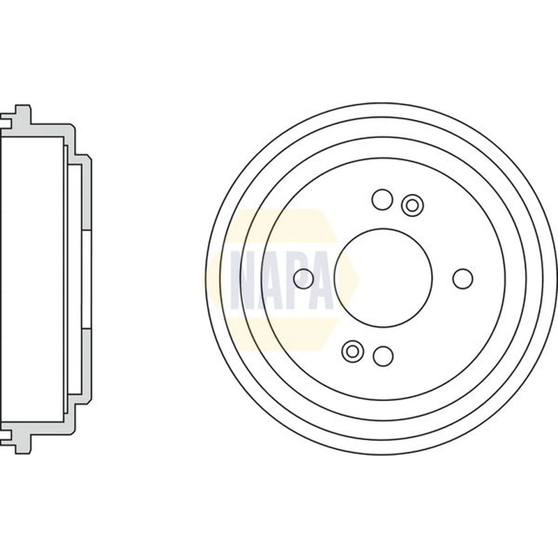 NAPA Brake Drum Assembly Rear NDR1056