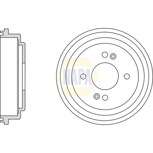 NAPA Brake Drum Assembly Rear NDR1056