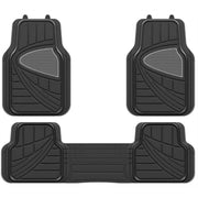 Streetwize Deluxe Celebrity Rubber Car Mat Set with Full Cross Rear - SWCM101