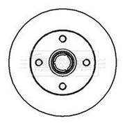 Borg & Beck Front & Rear Brake Discs & Pads fits VW Golf 1986-1991 1.8