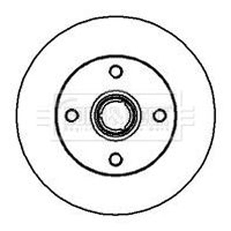 Borg & Beck Front & Rear Brake Discs & Pads fits VW Golf 1986-1991 1.8