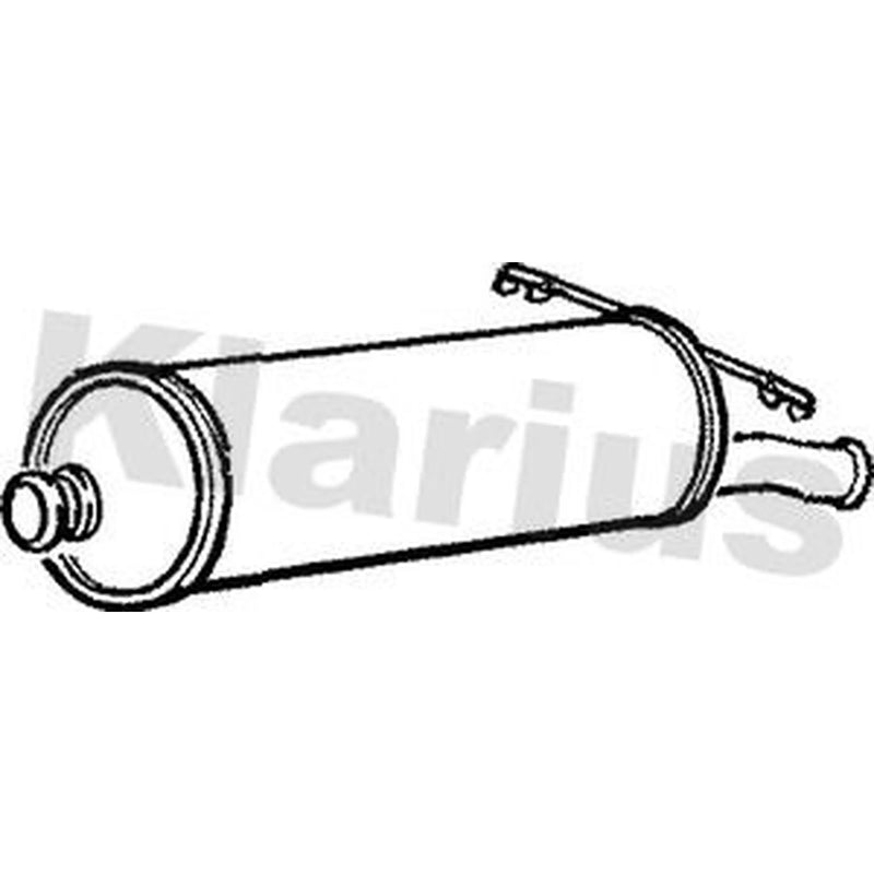 Klarius Box With Tail Pipe Rear fits Citroën Xsara Picasso 1999-2010 1.6