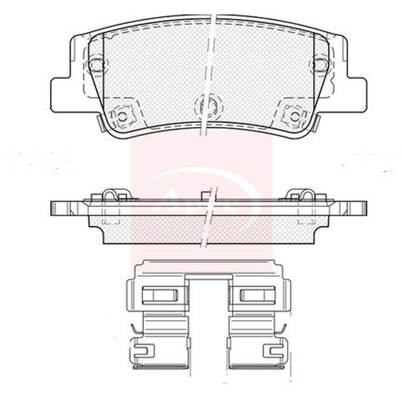 Apec Rear Brake Solid Discs & Pads fits Hyundai Tucson 2020 on 1.6