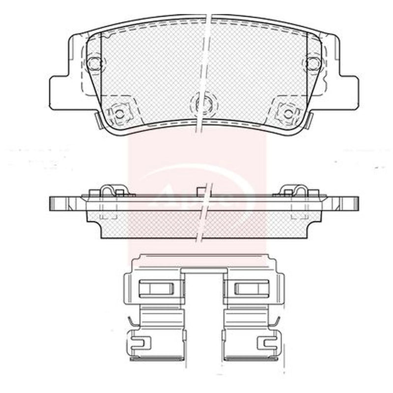 Apec Rear Brake Pad Set PAD2534