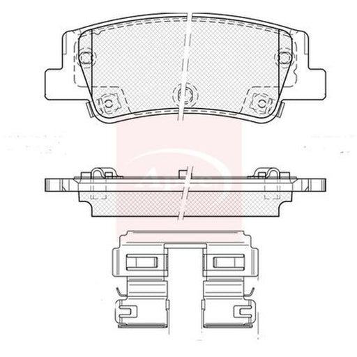 Apec Rear Brake Solid Discs & Pads fits Hyundai Tucson 2020 on 1.6