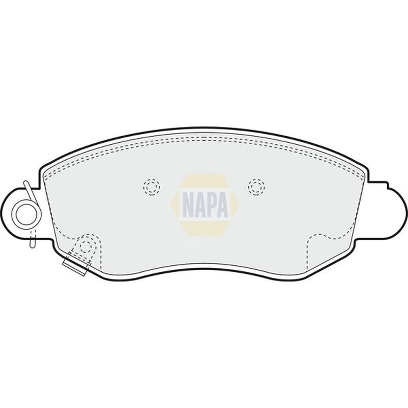 NAPA Front Brake Pad Set fits Ford Transit 2000-2006 2.0 2.3 2.4