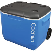 Coleman Blue 60QT Tricolour Wheeled Camping Cooler Coleman  - Dynamic Drive