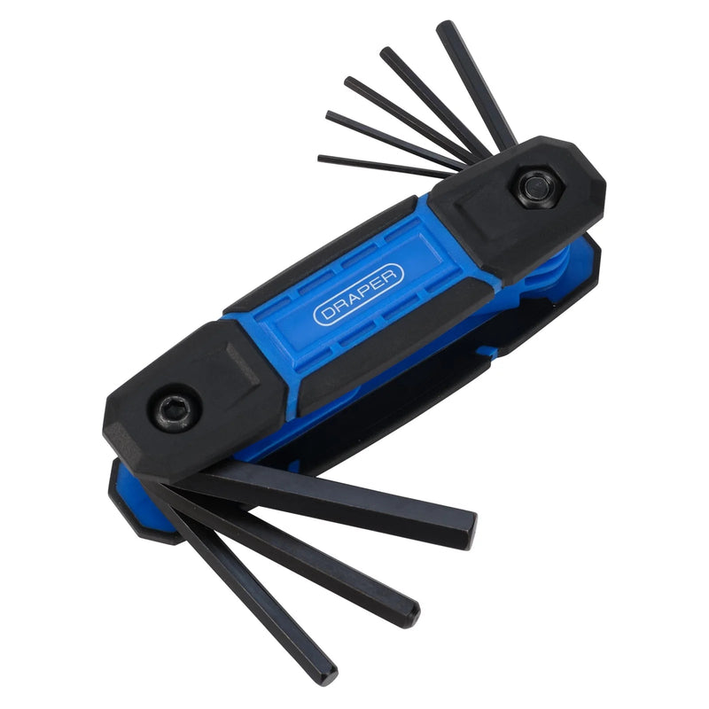 Draper Folding Hex Key Set (8 Piece) - 8FHKSMM - image 1