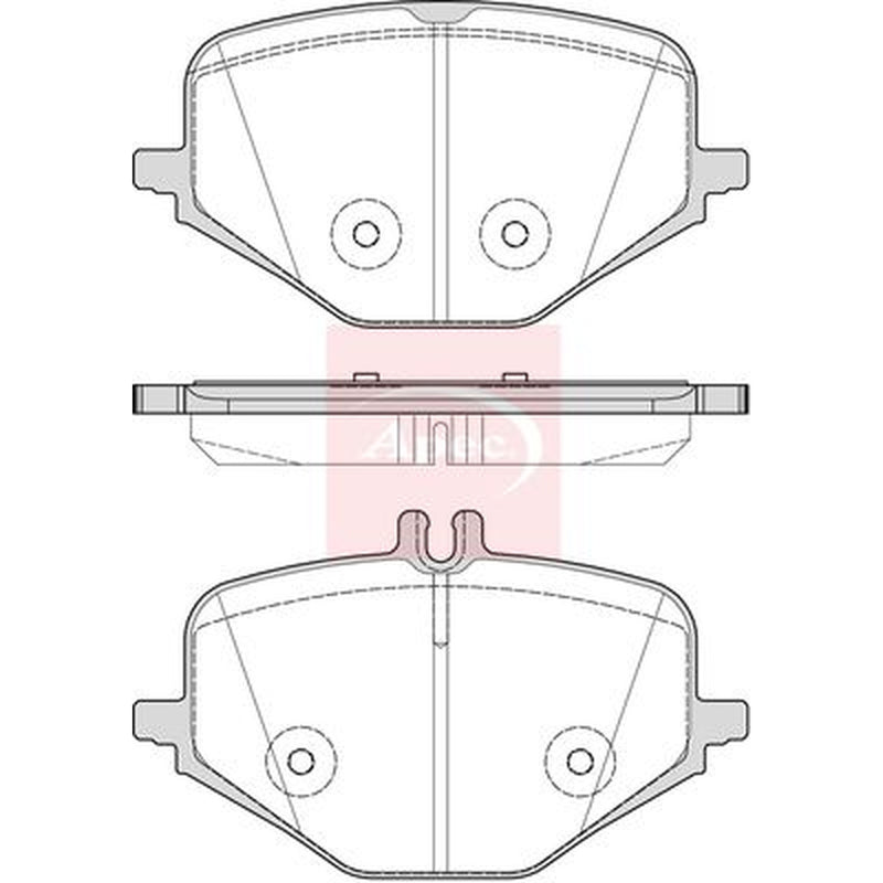 Apec Rear Brake Pad Set fits Mercedes-Benz G-Class 2018 on 463.276 463.277