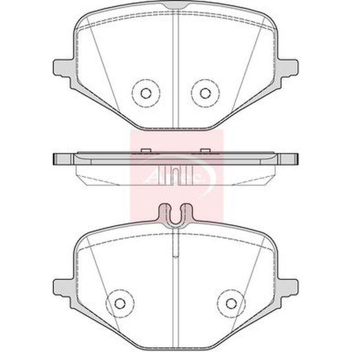 Apec Rear Brake Pad Set fits Mercedes-Benz G-Class 2018 on 463.276 463.277
