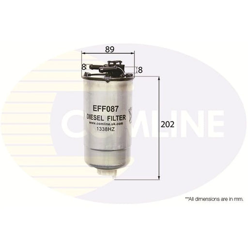 Comline Fuel Filter Element fits Seat Cordoba 2002-2009 1.4 1.9