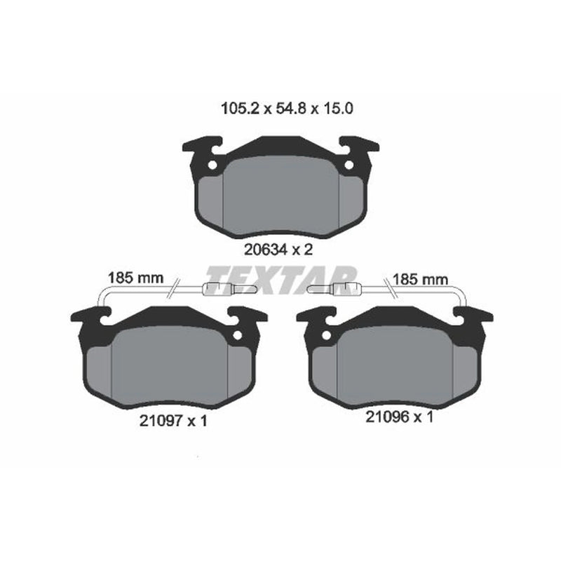 Textar Front Brake Pad Set 2109601