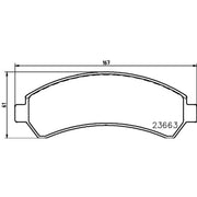 Mintex Front Brake Pad Set fits Chevrolet Blazer S10 1994-2005 4.3
