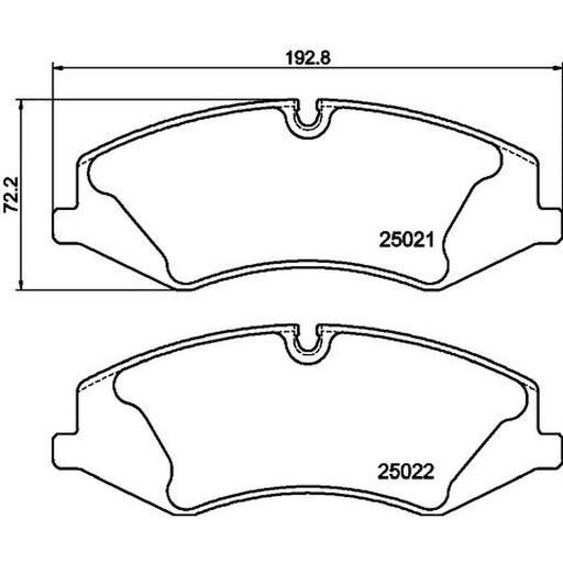 Mintex Front Brake Pad Set fits Land Rover Range Rover 2005-2012 3.6 4.2