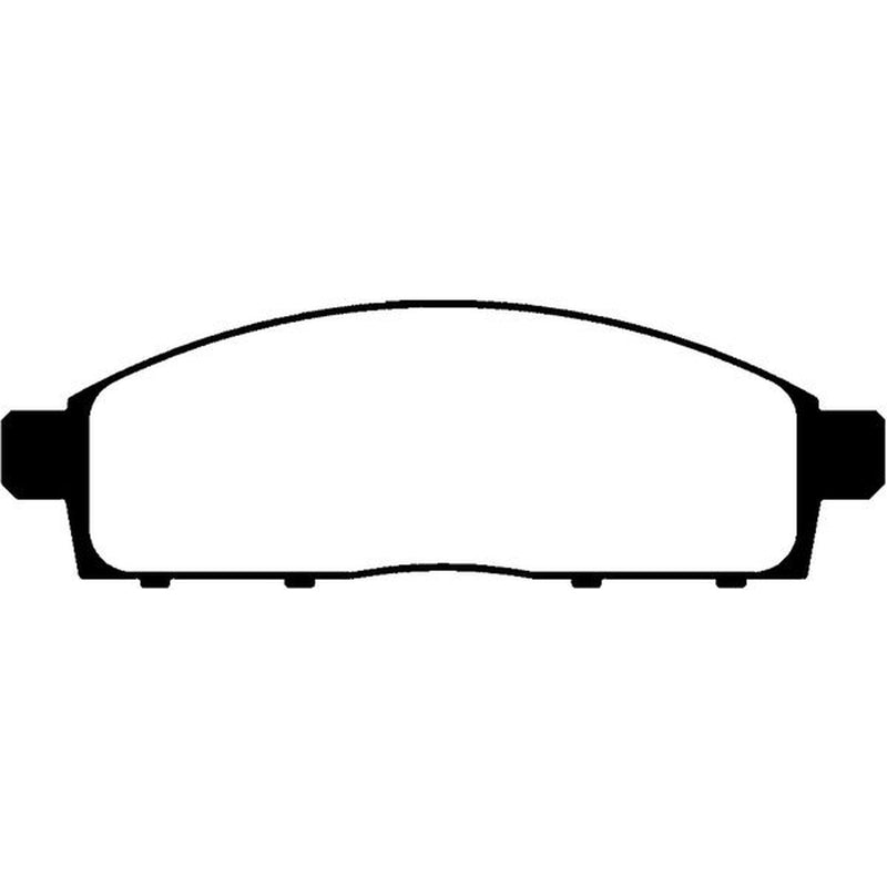 Abtex Front Brake Pad Set fits Fiat Fullback Pickup 2016 on 2.4