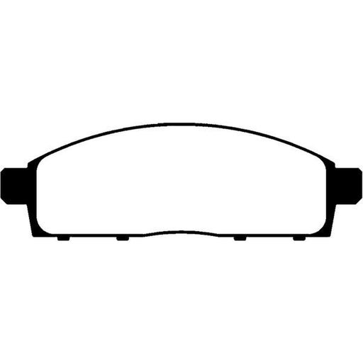 Abtex Front Brake Pad Set fits Fiat Fullback Pickup 2016 on 2.4