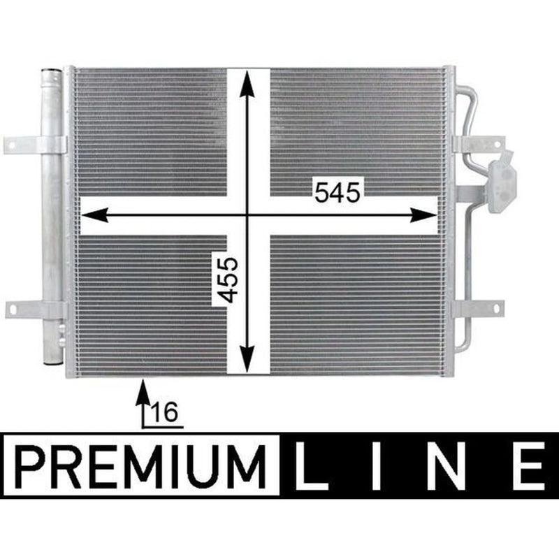 Mahle Air Conditioning Condenser fits VW Golf VII 2014-2021