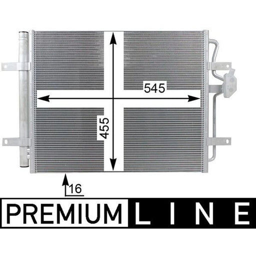 Mahle Air Conditioning Condenser fits VW Golf VII 2014-2021