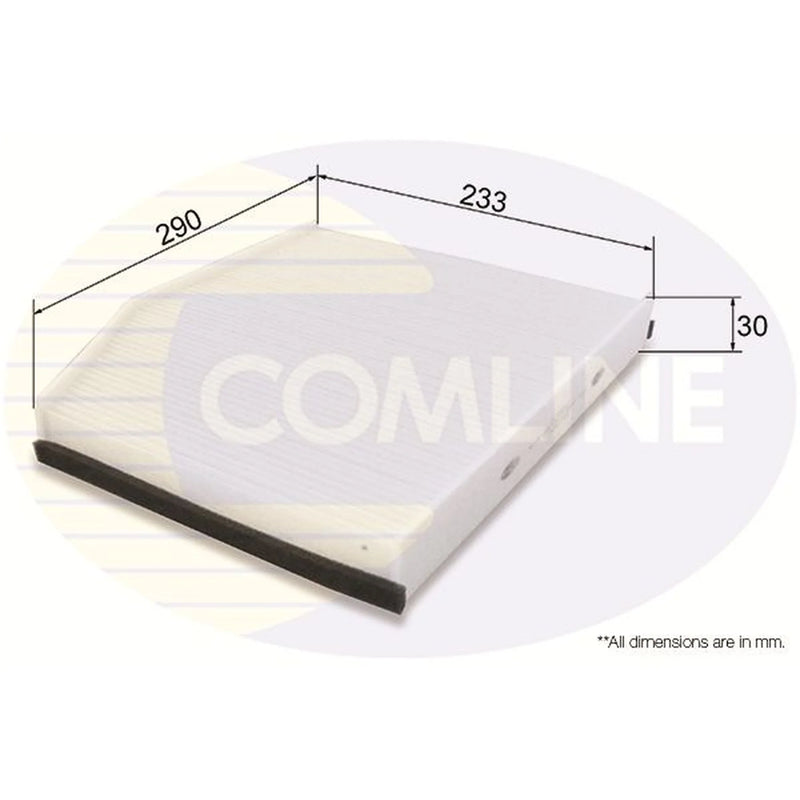 Comline Cabin Air Filter (Pollen Filter) fits Ford Tourneo Custom V362 Bus