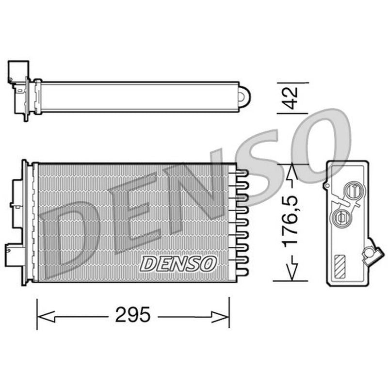 Denso Heater Matrix Core Heat Exchanger fits Iveco Eurocargo I-Iii 1991-2015