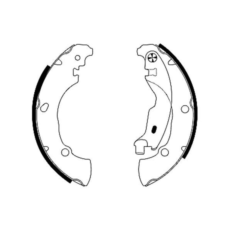 Mintex Brake Shoe Set Axle Kit fits Fiat Brava 1995-2002 1.2 1.4 1.6 1.8 1.9