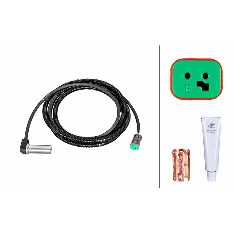 Hella ABS Wheel Speed Sensor Rear Left fits Scania F - Series 2004 on